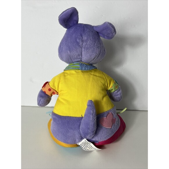 2008 The Mommy & Me 11" Baby Kangaroo Purple Child Learning Stuffed Animal Plush - Picture 3 of 8